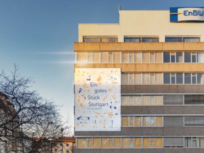 „Der neue Stöckach“ – ein Quartiersentwicklungsprojekt der EnBW auf ihrem ehemaligen Betriebsgelände in Stuttgart-Ost (Quelle: EnBW; Fotograf*in: Milla & Partner GmbH)